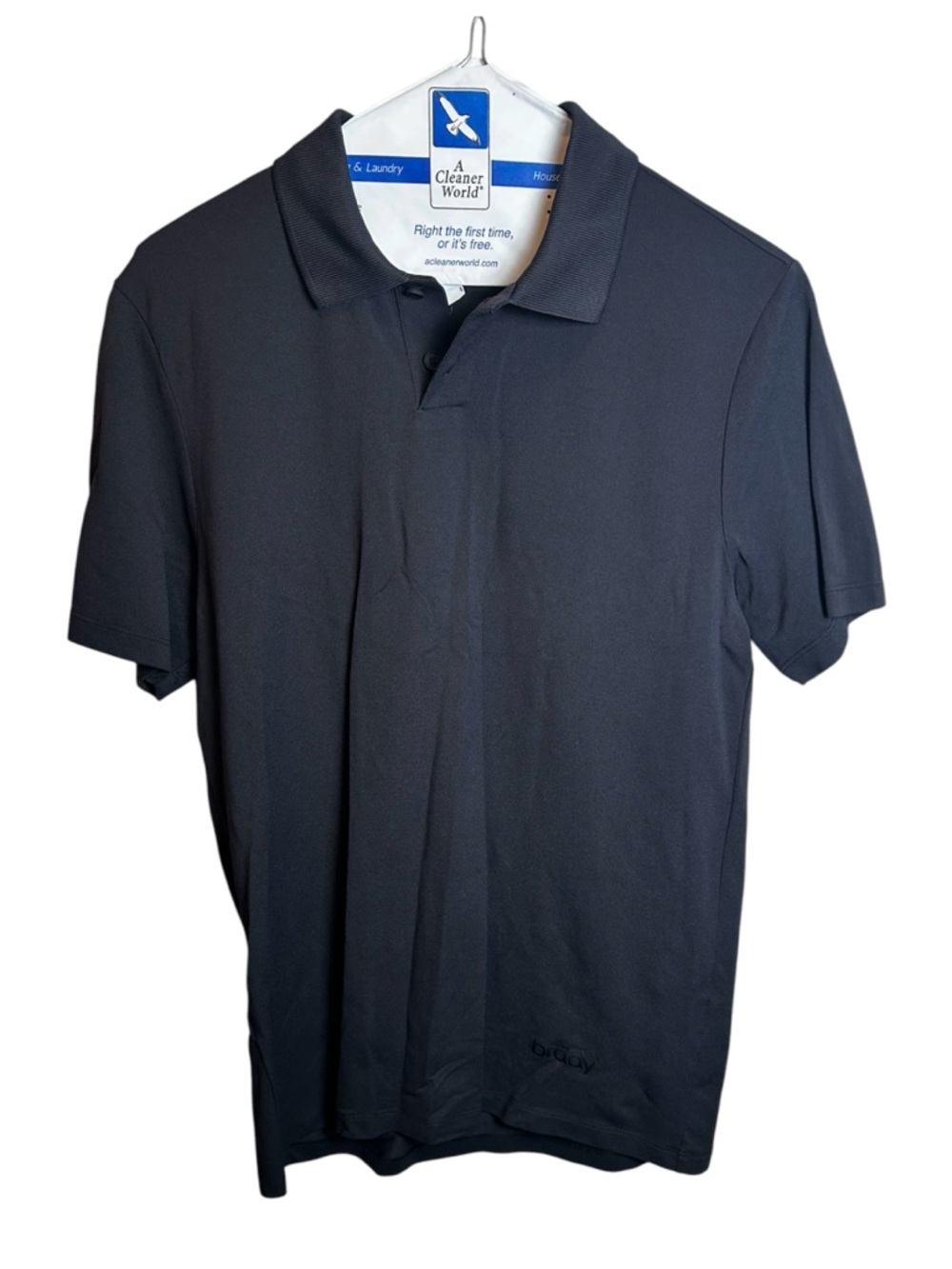 BRADY Black Polo Shirt Mens Meryl Skinlife Performance Athletic Golf Shirt NWT S
